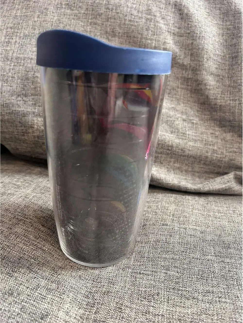Tervis Tumbler Salt Life Fish 16 Oz Fish on Black Background Blue Lid